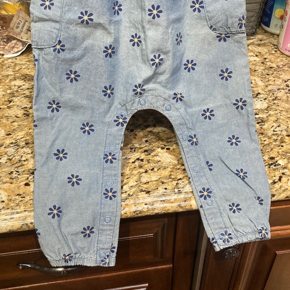 Carter's Blue Floral One Piece - 18 Months - Picture 3 of 9